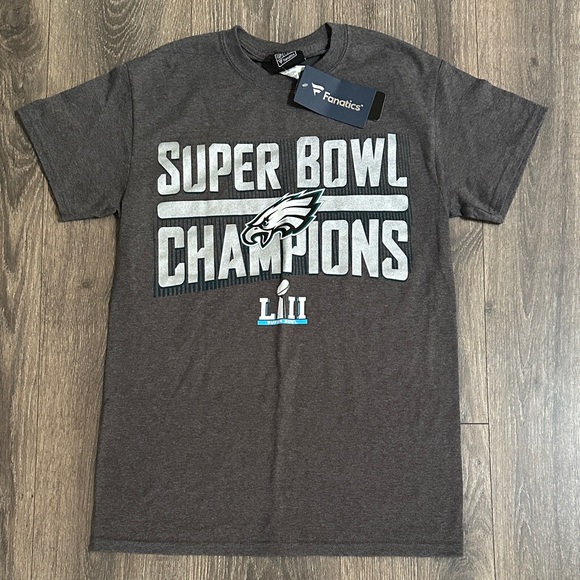Fanatics Tops - Fanatics Dark Gray Super Bowl Eagles Champions shirt